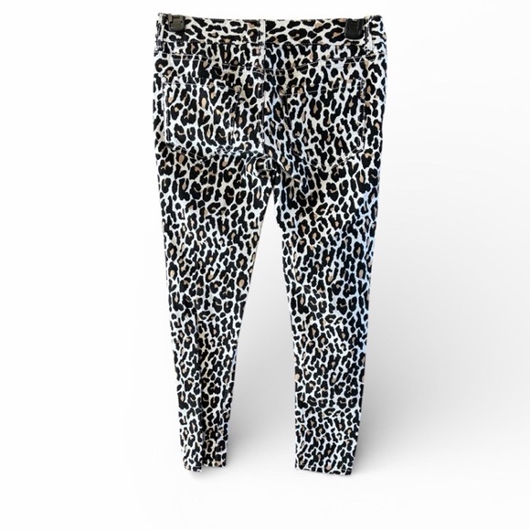 Cache Animal Print Cropped Skinny Jeans - Picture 2 of 5